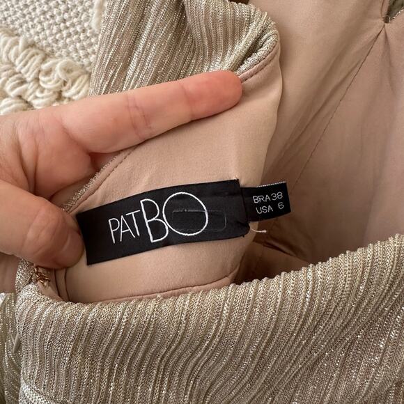 PatBo Lurex Draped Maxi Dress - Picture 3 of 10